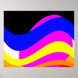 Póster Puesta de sol en el mar
