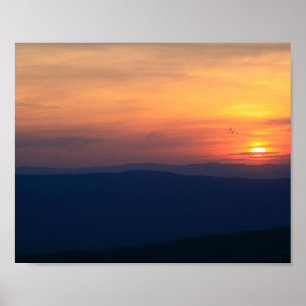 Póster Puesta de sol en la cresta