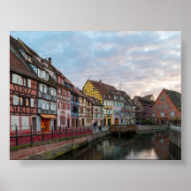 Puesta de sol en la Pequeña Venecia Colmar