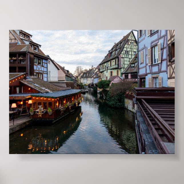 Póster Puesta de sol en Little Venice Colmar (Frente)