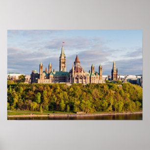 Póster Puesta de sol en Parliament Hill - Ottawa