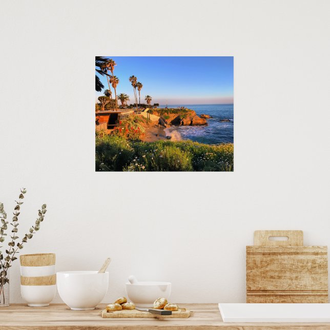 Póster Puesta de sol en San Diego (Cocina)