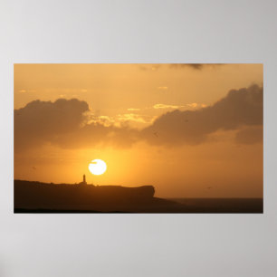 Póster Puesta de Sol en Santander