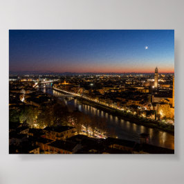 Póster Puesta de sol en Verona