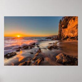 Póster Puesta de sol en Victoria Beach