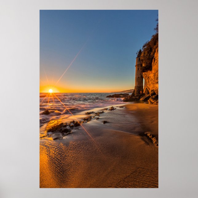 Póster Puesta de sol en Victoria Beach 2 (Frente)