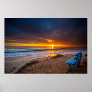 Póster Puesta de sol sobre el Océano Pacífico