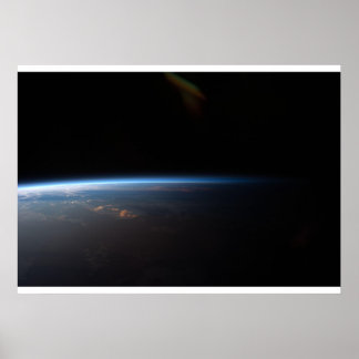 Póster Puesta de sol sobre Sudamérica