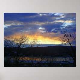 Póster Puesta del sol