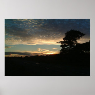 Póster Puesta del sol