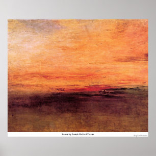 Póster Puesta del sol de José Mallord Turner