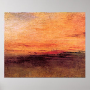 Póster Puesta del sol de José Mallord Turner