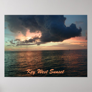 Póster Puesta del sol de Key West