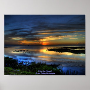 Póster Puesta del sol de la Florida