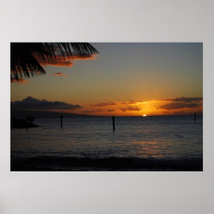 Póster Puesta del sol de Maui