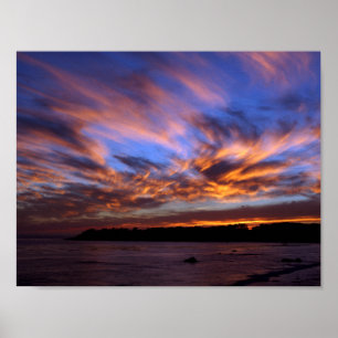 Póster Puesta del sol de PCH - Cambria