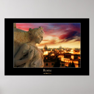 Póster Puesta del sol de Roma