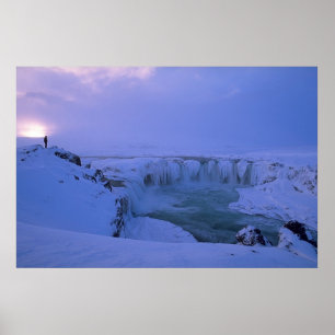 Póster Puesta del sol del invierno