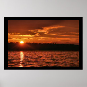 Póster Puesta del sol del noroeste