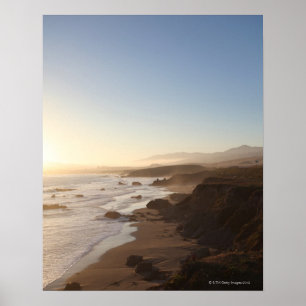 Póster Puesta del sol del verano a lo largo de la