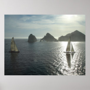 Póster Puesta del sol en Cabo