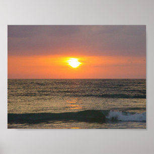 Póster Puesta del sol en el Golfo de México