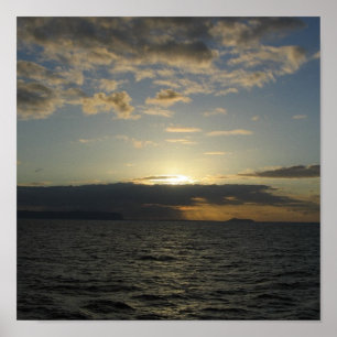 PÓSTER PUESTA DEL SOL HAWAIANA