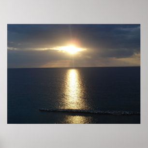 Póster Puesta del sol jamaicana