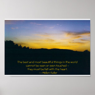 Póster Puesta del sol toscana