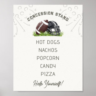 Póster Puesto de Concesiones Football Little All Star
