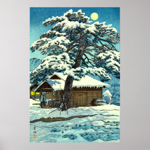 Póster Puesto de control en Shitomae Kasamatsu Shiro 1956