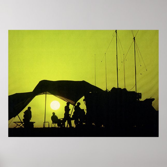 Póster Puesto de mando móvil del ejército (Frente)