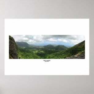 Póster Puesto de observación de Poli, Hawaii