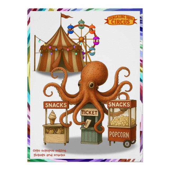 Póster Puesto de snacks del circo de Otto (Anverso)