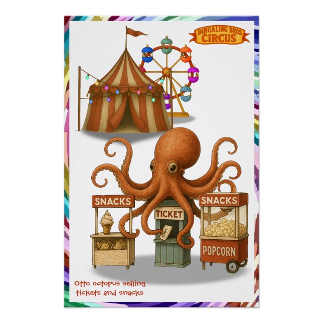 Póster Puesto de snacks del circo de Otto (Anverso)