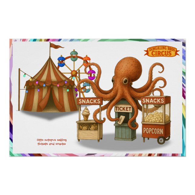 Póster Puesto de snacks del circo de Otto (Anverso)