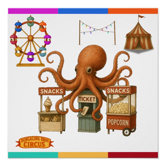 Póster Puesto de snacks del circo de Otto (Anverso)