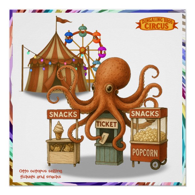 Póster Puesto de snacks del circo de Otto (Anverso)