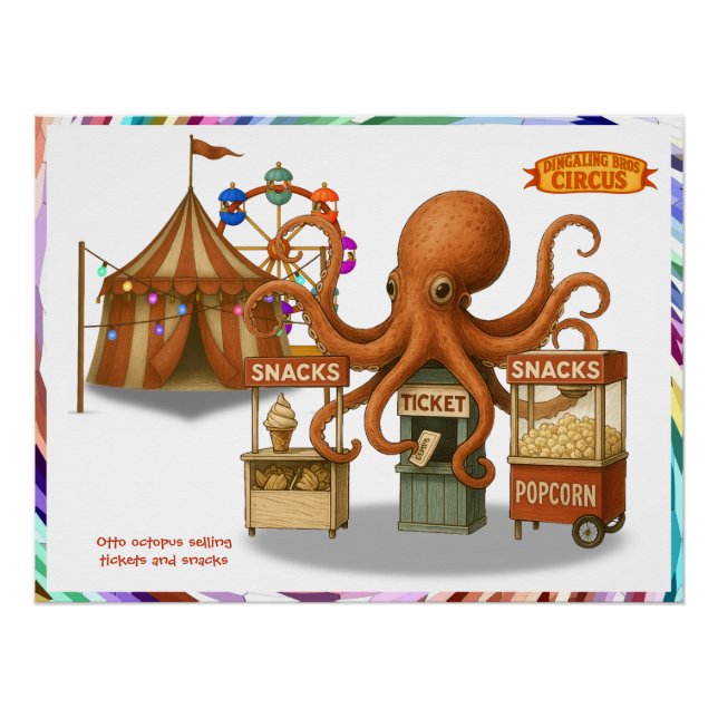 Póster Puesto de snacks del circo de Otto (Anverso)
