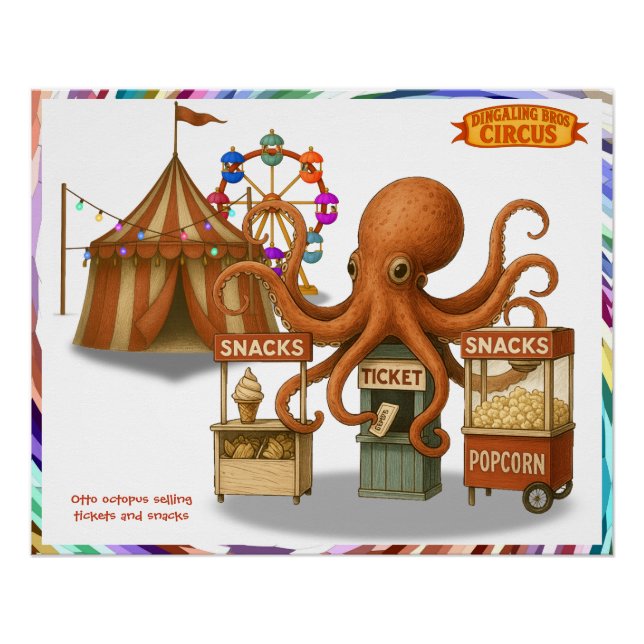 Póster Puesto de snacks del circo de Otto (Anverso)