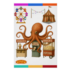 Póster Puesto de snacks del circo de Otto