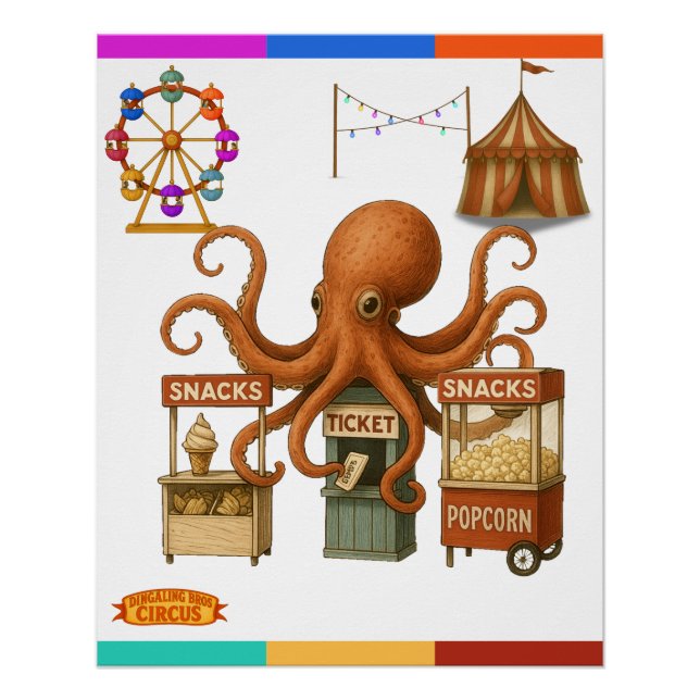 Póster Puesto de snacks del circo de Otto (Anverso)