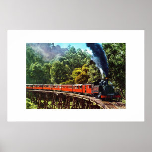 PÓSTER PUFFING BILLY EN AUSTRALIA