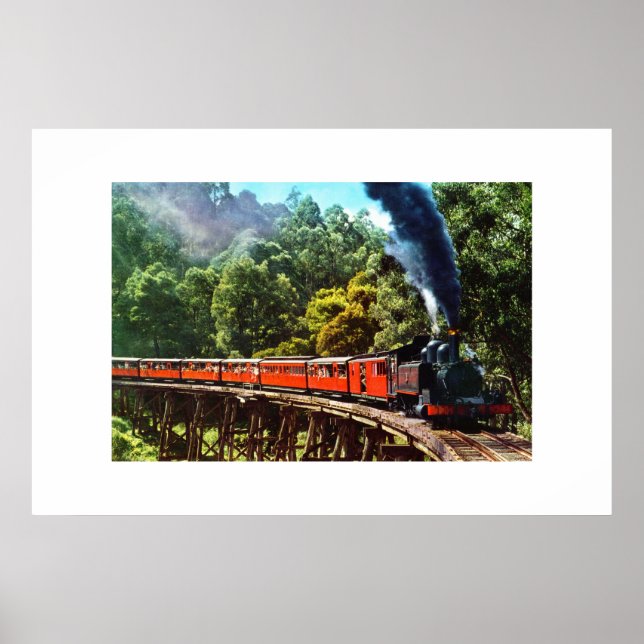PÓSTER PUFFING BILLY EN AUSTRALIA (Frente)
