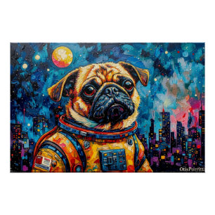 PÓSTER PUG ASTRONAUTA-VOLVIENDO A CASA 14