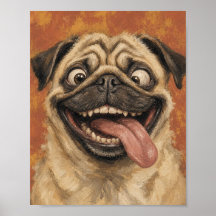 Pug elegante con gafas y corbata de lazo