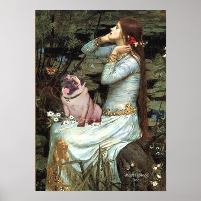 Póster Pug (flauta 2) - Asiento de Ophelia (Frente)