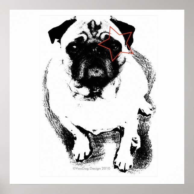 Póster Pug Poster (Frente)