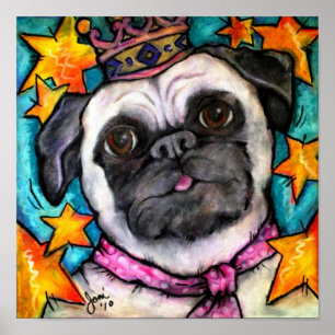 Póster Pug Prince