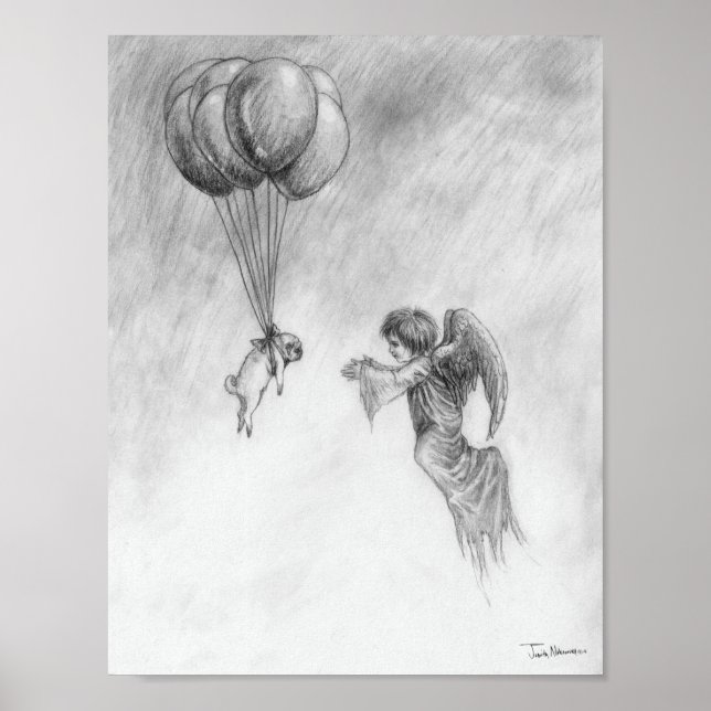 Póster Pug y Angel (Frente)